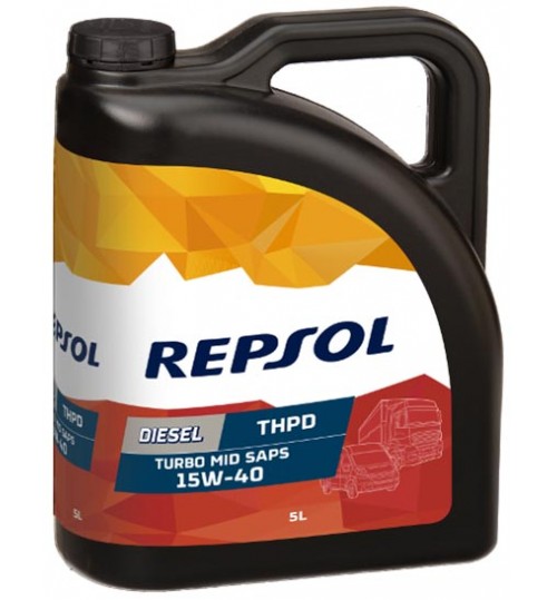 REPSOL DIESEL TURBO THPD 15W40, 5л